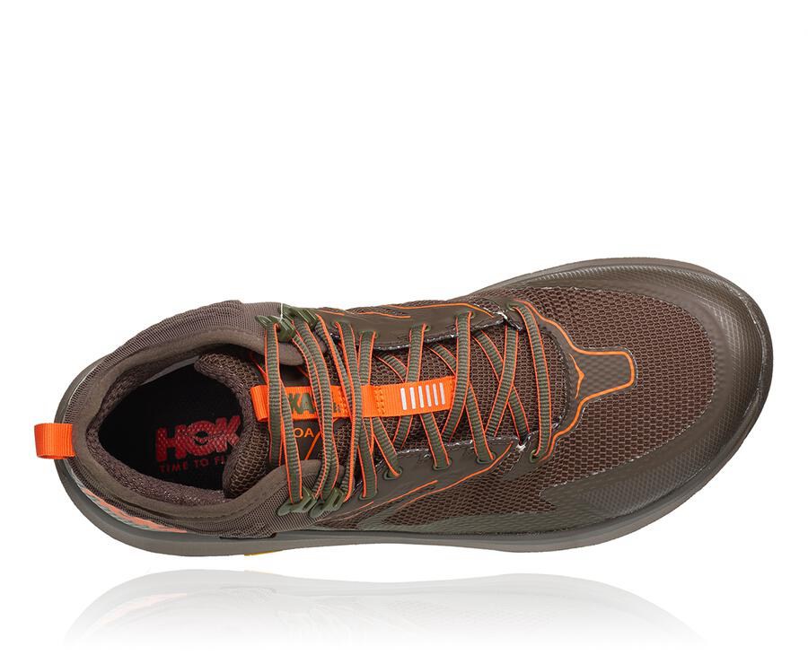 Hoka One One Turisticke Topanky Panske Hnede - Toa GORE-TEX - 93015-OUBK